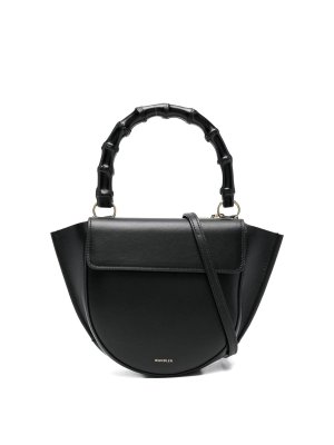 WANDLER: shopper - Mini borsa tote Hortensia nera