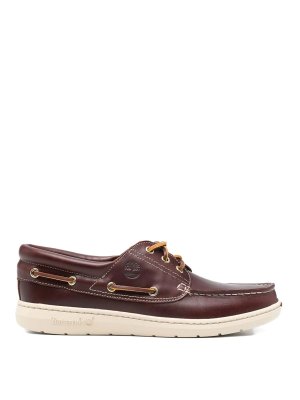 TIMBERLAND: Loafers & Slippers - Burgundy Boat Shoes