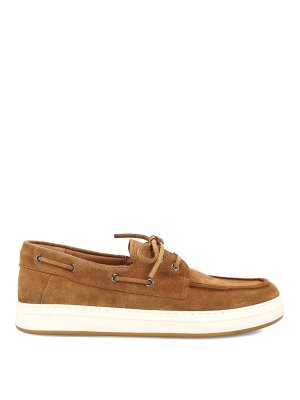 HOGAN: Loafers & Slippers - Brown Suede Leather Moccasins