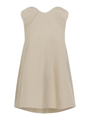 CARVEN: Top e canotte - Top drappeggiata sul retro