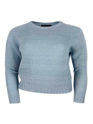 FABIANA FILIPPI: Pull col rond - Pull Col Rond - Bleu Clair