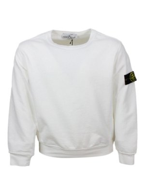 STONE ISLAND: Sudaderas y suéteres - Sudadera - Blanco