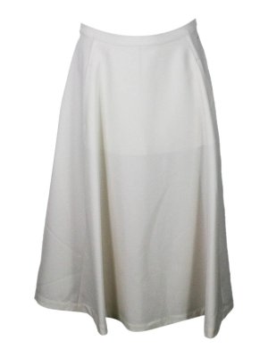 ADD: ニーレングススカート＆ミディ丈 - 膝丈/ミディスカート - 白