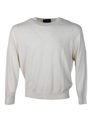 ARMANI EXCHANGE: Pull col rond - Pull Col Rond - Crème