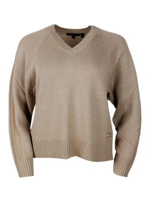 ARMANI EXCHANGE: Pull col rond - Pull Col Rond - Camel