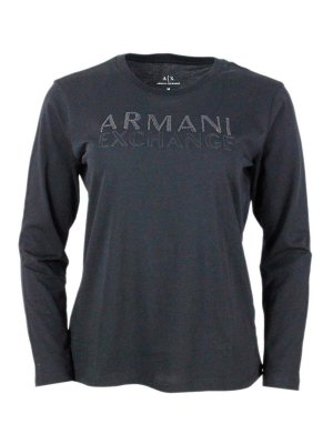 ARMANI EXCHANGE: Tシャツ - Tシャツ - 黒
