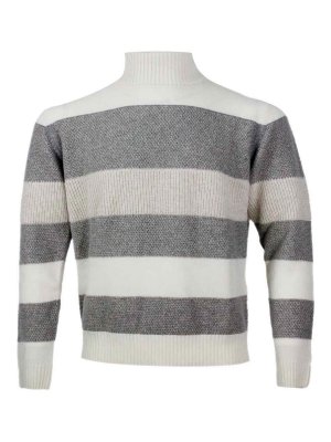 BARBA NAPOLI: Pull col rond - Pull Col Rond - Crème