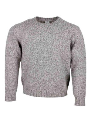 ELEVENTY: Strickpullover mit Rundhalsausschnitt - Rundhalspullover - Blau