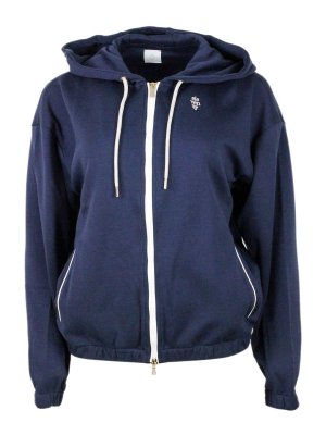 ELEVENTY: Pull col rond - Pull Col Rond - Bleu