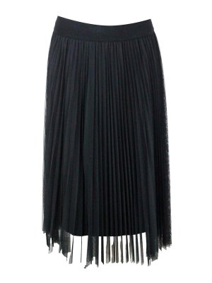 FABIANA FILIPPI: ニーレングススカート＆ミディ丈 - 膝丈/ミディスカート - 黒