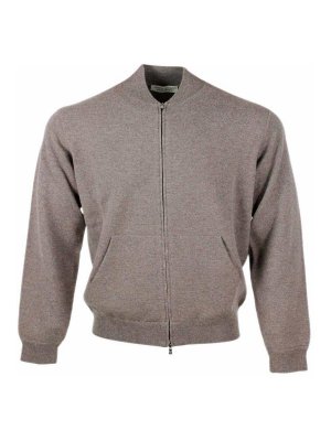 FILIPPO DE LAURENTIIS: Strickpullover mit Rundhalsausschnitt - Rundhalspullover - Grau