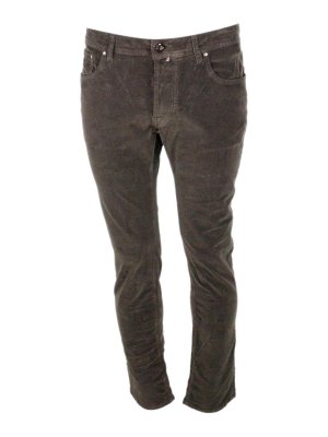 JACOB COHEN: Pantalones casual - Pantalón Casual - Marrón