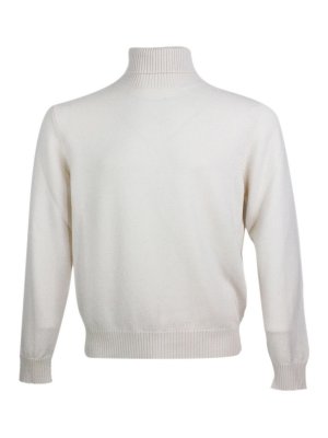 MALO: Pull col rond - Pull Col Rond - Crème