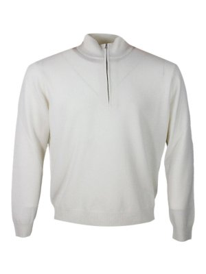 MALO: Pull col rond - Pull Col Rond - Crème