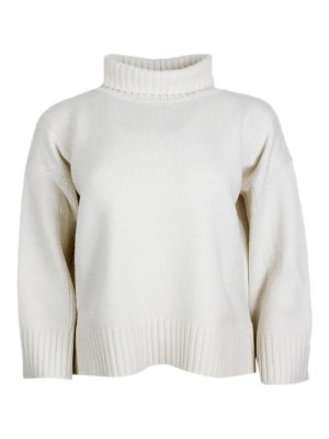 MALO: Pull col rond - Pull Col Rond - Crème