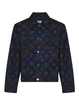 CASABLANCA: denim jacket - Heatmap Denim Jacket