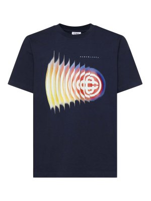 CASABLANCA: t-shirts - Printed Cotton T-Shirt