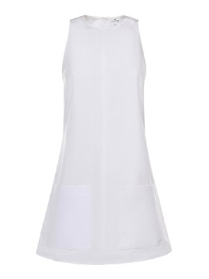 Courreges: abiti al ginocchio - Vestito  in cotone storico