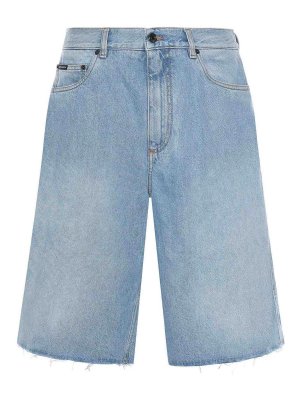 DOLCE & GABBANA: Trousers Shorts - Cotton Denim Bermuda Shorts