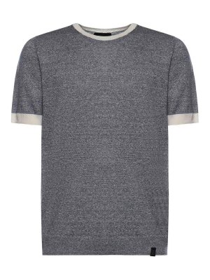 FAY: t-shirts - Linen And Cotton T-Shirt