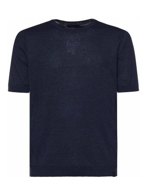 FAY: t-shirts - Linen And Cotton T-Shirt