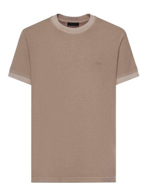 FAY: t-shirts - Cotton Pique T-Shirt