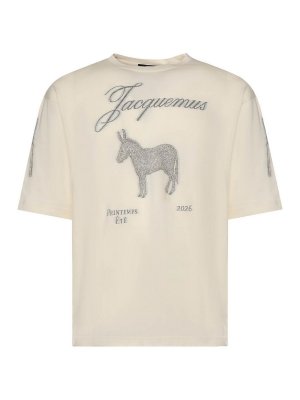 JACQUEMUS: t-shirts - Ne Cotton Jersey T-Shirt
