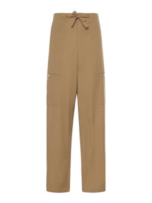 JIL SANDER: jeans dritti, a sigaretta - Pantaloni cargo in popeline di cotone