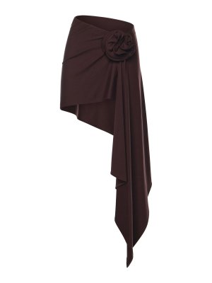 MAGDA BUTRYM: Knee length skirts & Midi - Skirt With Floral Appliques