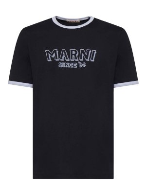 Marni: t-shirts - Cotton T-Shirt With Logo