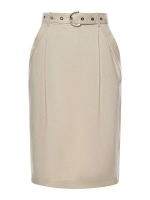 Pinko: gonne al ginocchio  e longuette - Gonna midi con cintura