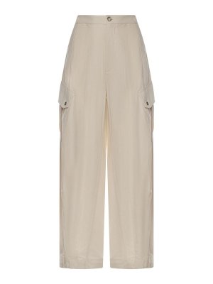 Pinko: Pantalons casual - Pantalons Décontractés - Blanc