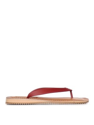MIU MIU: flat shoes - Logo Flip-Flops