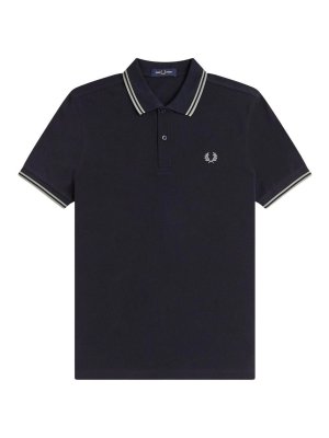 FRED PERRY: polo shirts - Blue T-Shirt And Polo