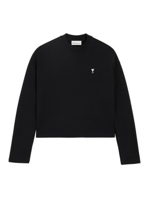 AMI PARIS: Sweatshirts & Pulls - Sweat-Shirts - Noir