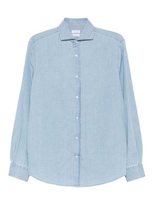 BRUNELLO CUCINELLI: シャツ - シャツ - ブルー