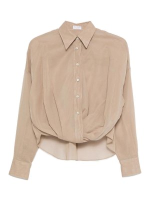 BRUNELLO CUCINELLI: Camisas - Camisa - Marrón
