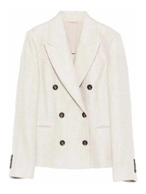 BRUNELLO CUCINELLI: Blazer - Blazer - Beige