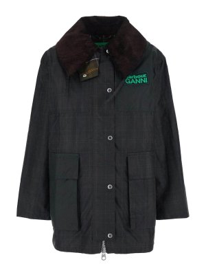 GANNI: Chaquetas casual - Chaqueta Casual - Marrón