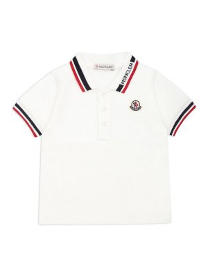 MONCLER JR: Polos - Polo - Blanco