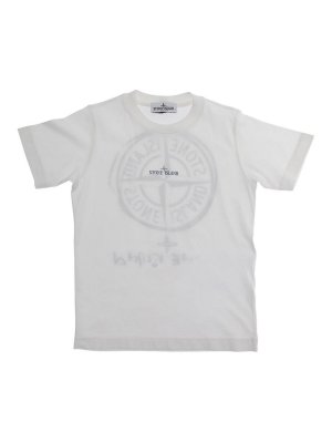 STONE ISLAND: Tシャツ - Tシャツ - 白