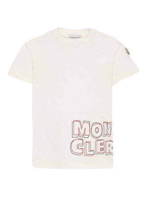 MONCLER JR: Tシャツ - Tシャツ - 白