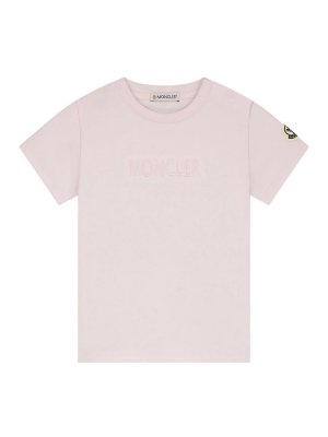 MONCLER JR: Camisetas - Camiseta - Color Carne Y Neutral