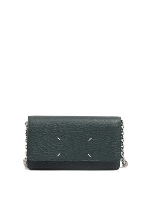 Maison Margiela: wallets & purses - Four Stitches Wallet With Chain