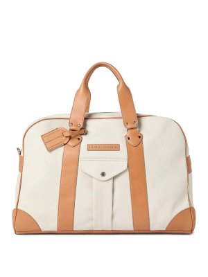 BRUNELLO CUCINELLI: スーツケース＆旅行鞄 - 旅行鞄 - 白