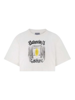 BALENCIAGA: Camisetas - Camiseta - Blanco