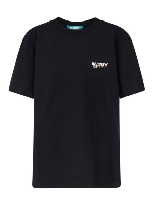 BARROW: t-shirts - Cotton T-Shirt With Front Logo