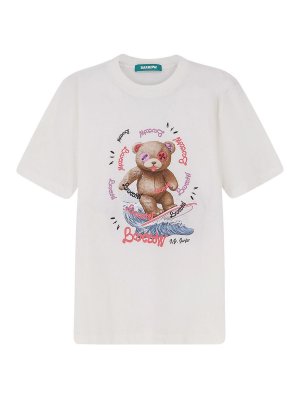 BARROW: t-shirts - Cotton T-Shirt With Front Print