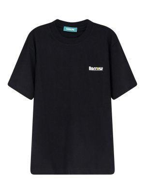 BARROW: t-shirts - Cotton T-Shirt With Front Print