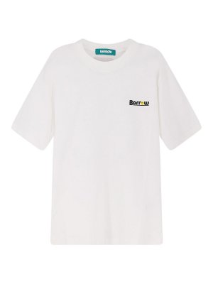 BARROW: t-shirts - Cotton T-Shirt With Front Logo
